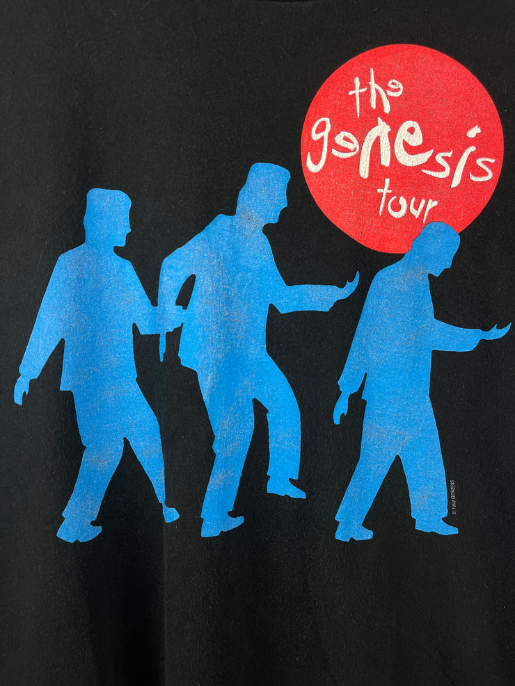 Vintage 90s Genesis The Genesis Tour Black Tee
