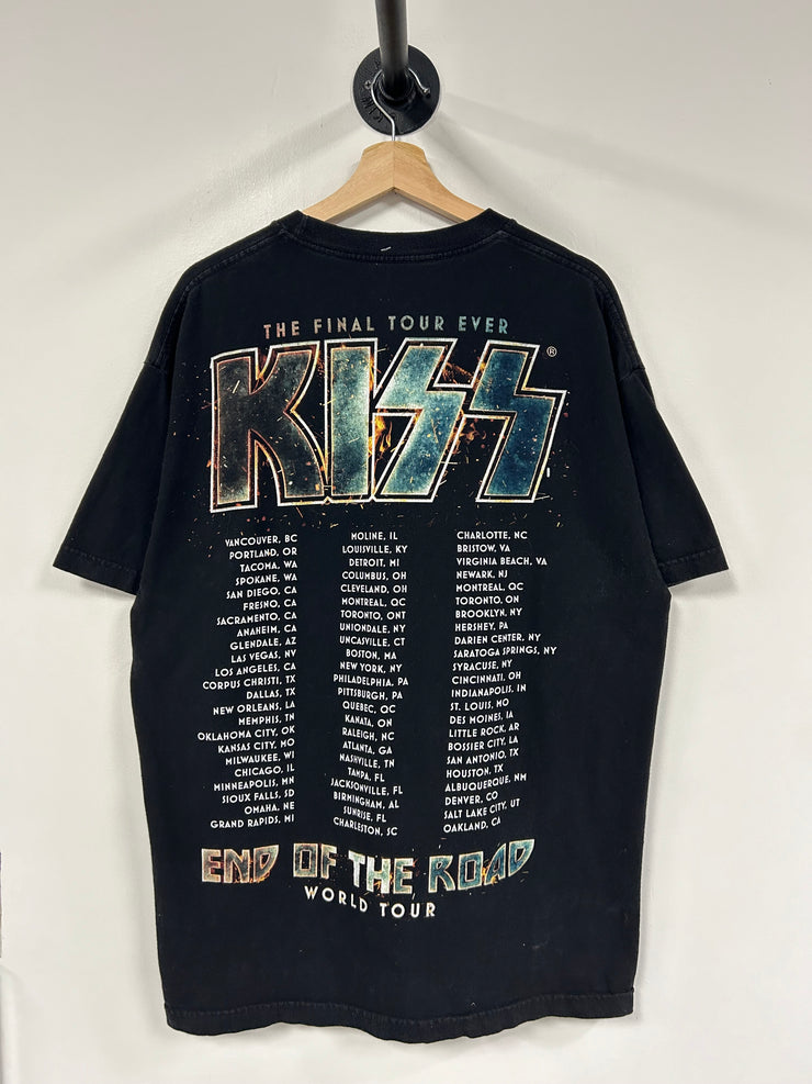 Vintage Kiss End Of The Road Tour Black Tee