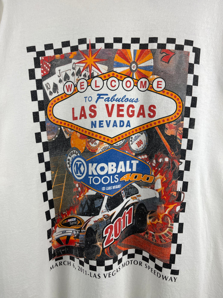 Vintage Nascar Sprint Cup Las Vegas White Tee