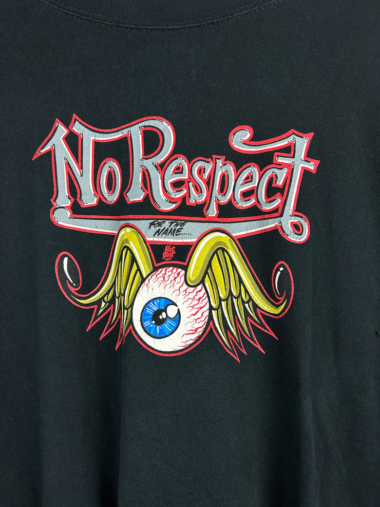 Vintage Motor Cult No Respect Barb Wire Black Long Sleeve