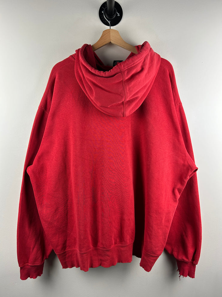 Vintage Nike Ohio State Embroidered Red Hoodie