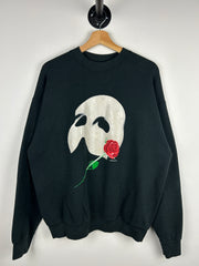 Vintage 90s Phantom Of The Opera Black Crewneck