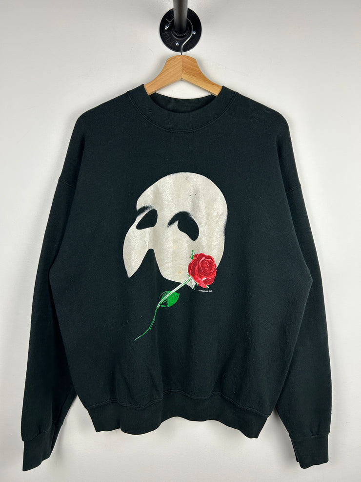 Vintage 90s Phantom Of The Opera Black Crewneck