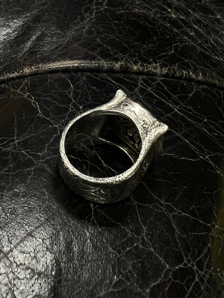 Gucci Garden Feline Head Silver Ring