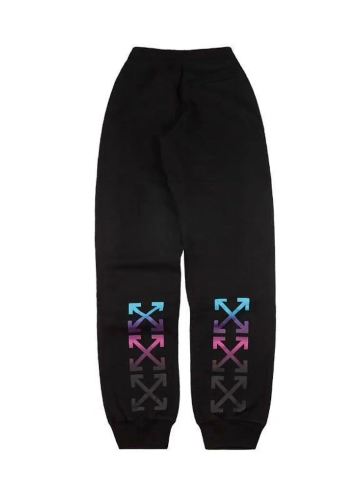 Off White Diagonal Gradient Arrows Black Sweat Pants