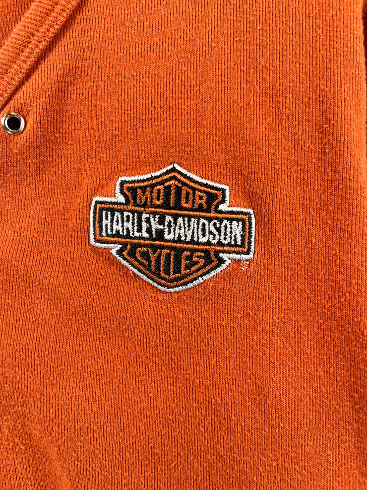 Vintage Harley Davidson Algona Orange Long Sleeve