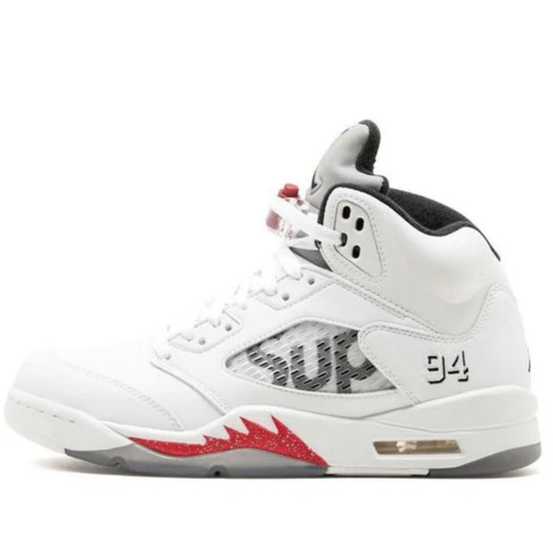 Jordan 5 x Supreme 2015 White