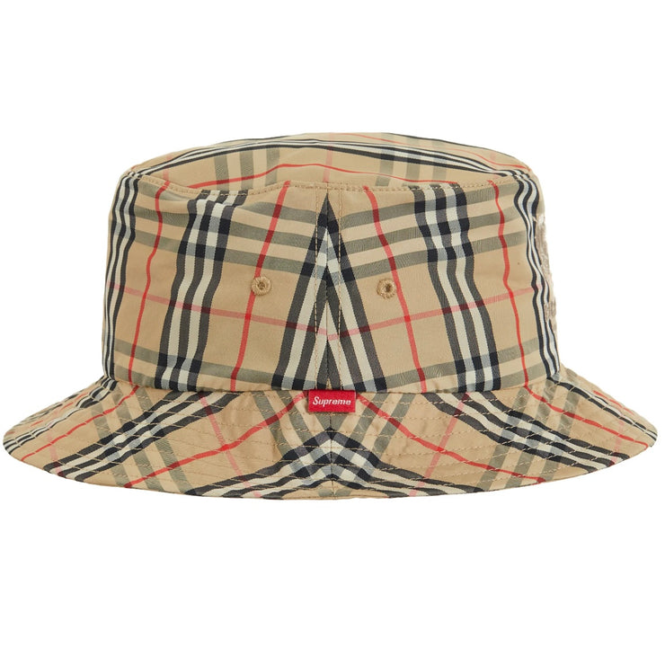 Supreme x Burberry SS22 Beige Crusher Bucket Hat