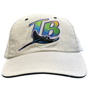 Vintage MLB Tampa Bay Rays Beige Strapback Hat