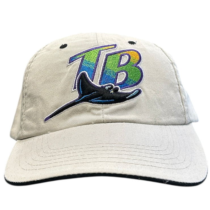 Vintage MLB Tampa Bay Rays Beige Strapback Hat