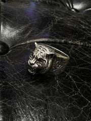 Gucci Garden Feline Head Silver Ring