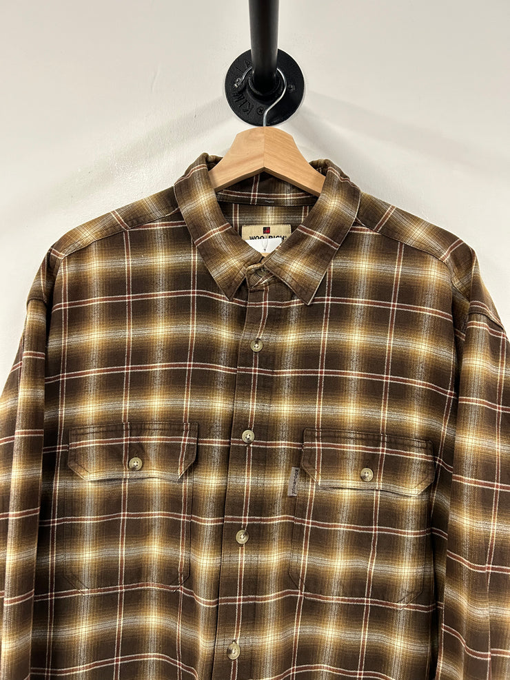 Vintage Woolrich Brown Flannel