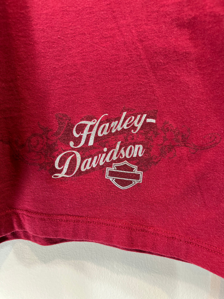 Vintage 2007 Harley Davidson Ohio Red Long Sleeve