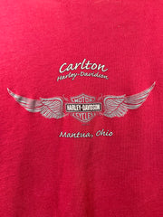 Vintage 2007 Harley Davidson Ohio Red Long Sleeve