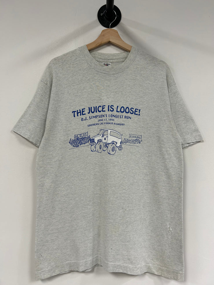 Vintage 1994 O.J. Simpson Juice Is Loose Grey Tee