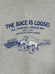 Vintage 1994 O.J. Simpson Juice Is Loose Grey Tee