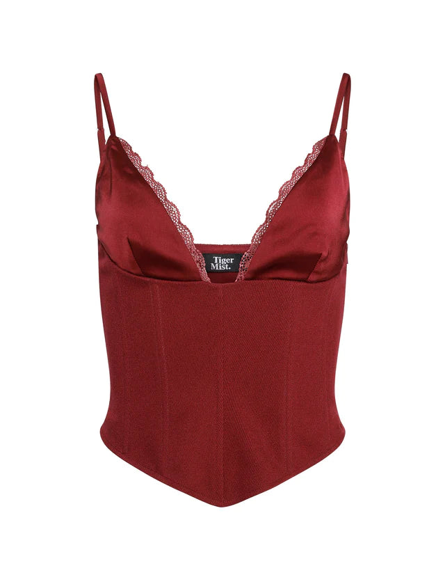 Tiger Mist Burgundy Taos Camisole