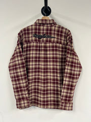 Vintage Harley Davidson Red & Cream Flannel