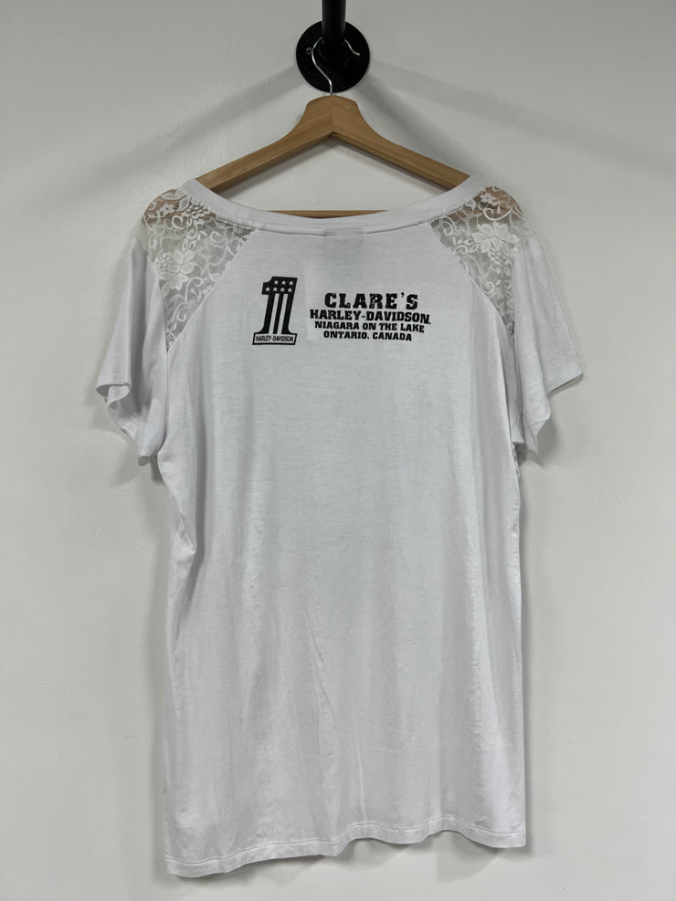 Harley Davidson White Lace Tee