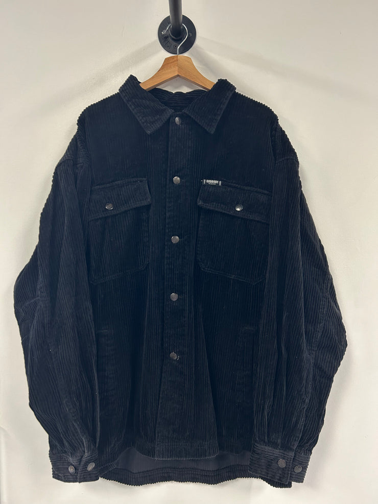 Vintage Good Body Black Corduroy Flannel