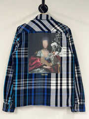 Off White Incompiuto Marina De Silva Blue Flannel