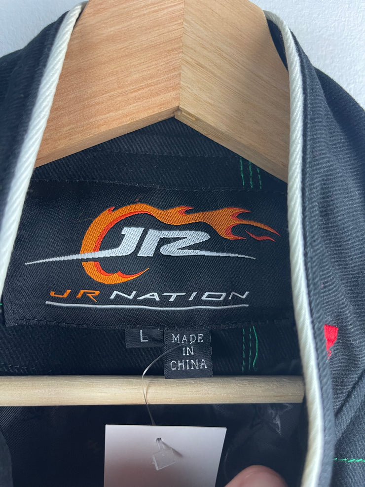 Vintage Nascar Jeff Hamilton Jr Nation Dale Jr Mountain Dew Black Racing Jacket