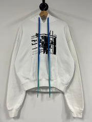 Off White Scaffolding Over Arrows White Hoodie