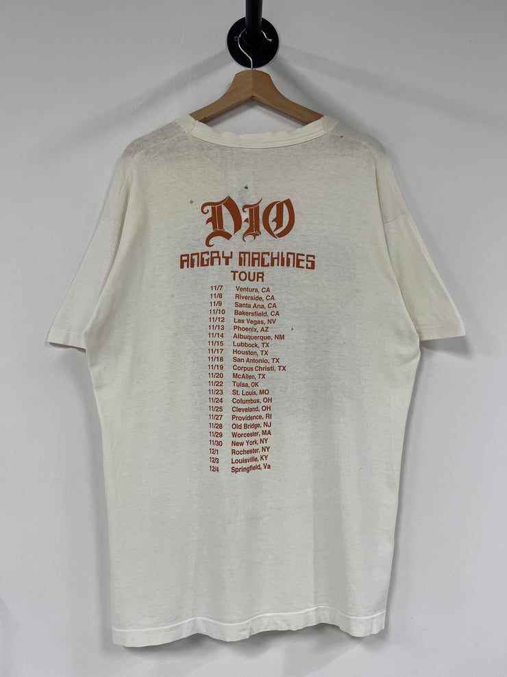 Vintage 1996 Dio Angry Machines Tour White Tee