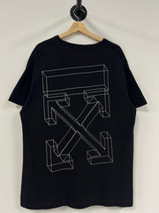 Off White Stencil Arrows Black Tee