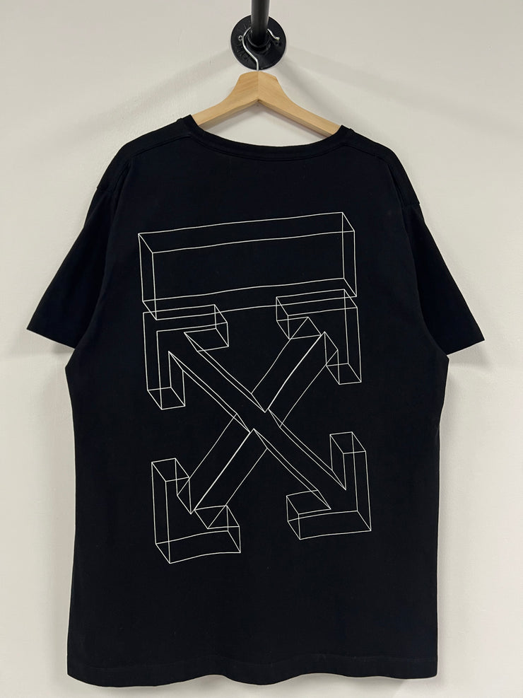 Off White Stencil Arrows Black Tee