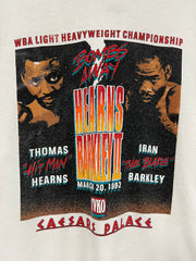 Vintage 1992 Boxing Hearns VS Barkley White Tee