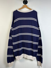 Vintage 90's Christian Dior Navy Knit Sweater