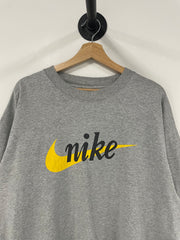 Vintage 90's Nike Spellout Grey Tee