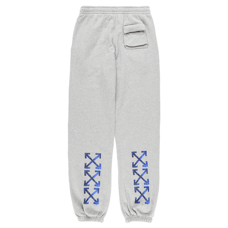 Off White Acrylic Arrows Grey Sweatpants