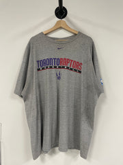 Vintage Nike Toronto Raptors Middle Swoosh Grey Tee