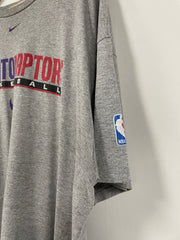 Vintage Nike Toronto Raptors Middle Swoosh Grey Tee