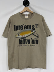 Vintage Fishing Lure Em' & Leave 'Em Tan Tee