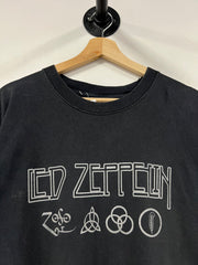 Vintage Led Zeppelin Spellout Black Tee