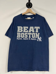 Vintage 2005 New York Yankees Beat Boston Again Navy Tee