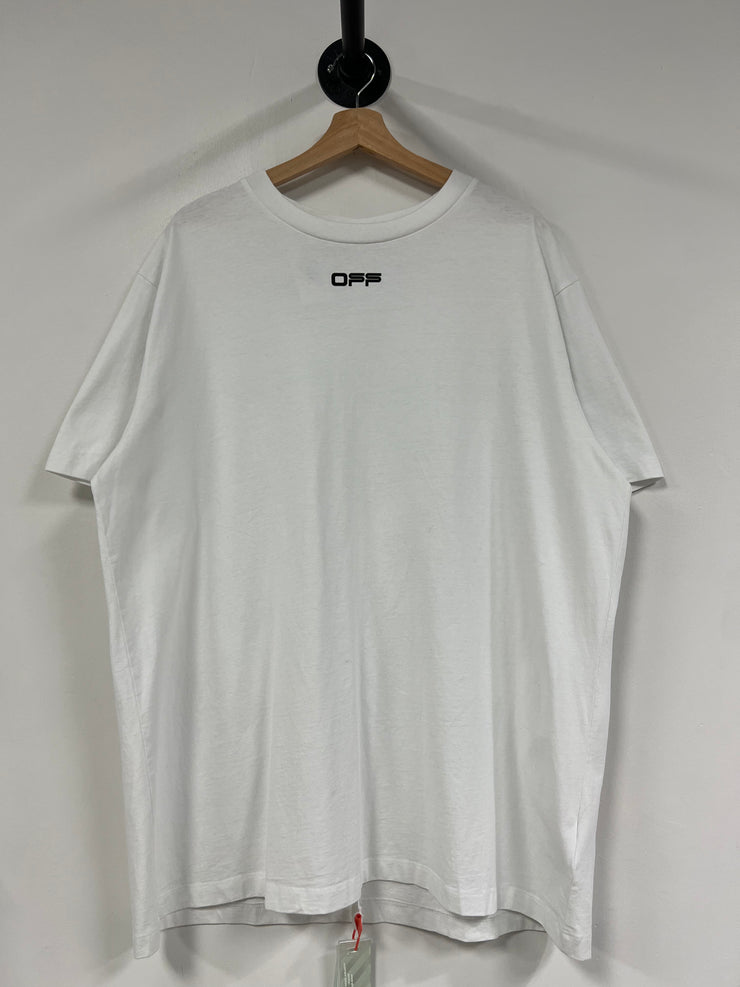 Off White Airport Tape Arrows White Tee