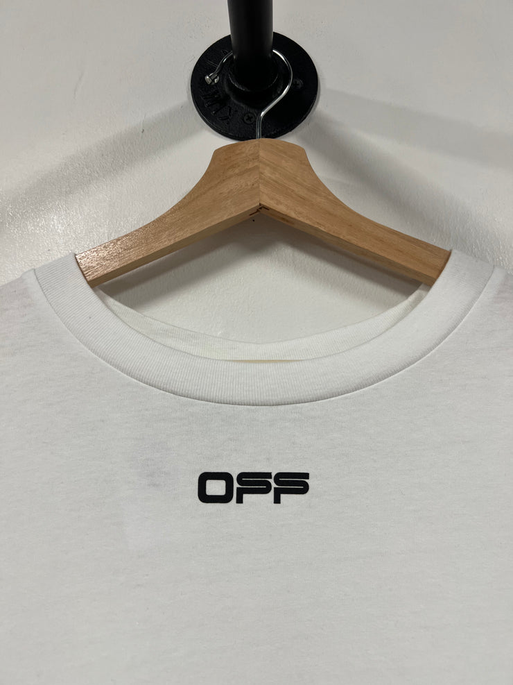 Off White Airport Tape Arrows White Tee