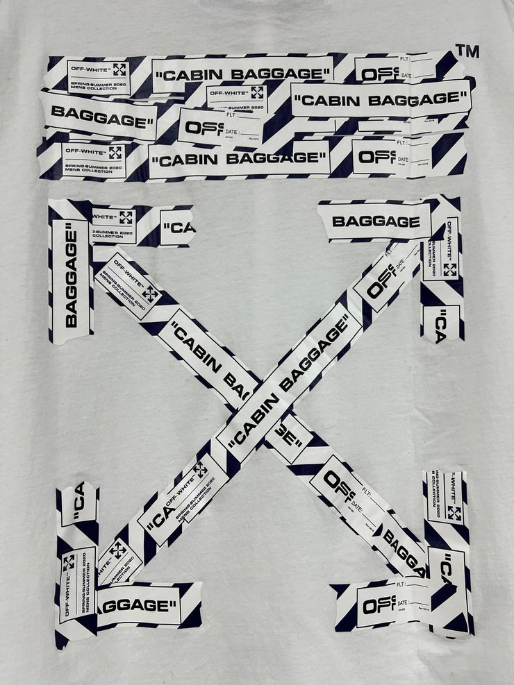 Off White Airport Tape Arrows White Tee