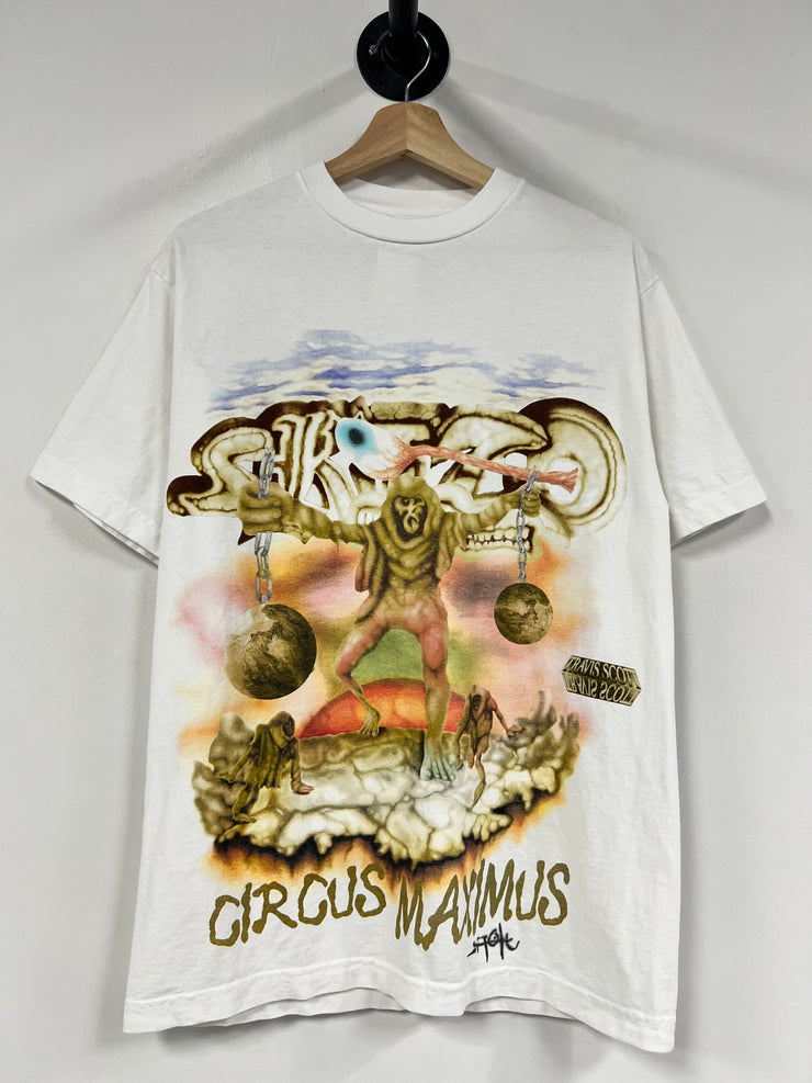 Travis Scott Utopia Circus Maximus Skitzo White Tour Tee – Vintage 