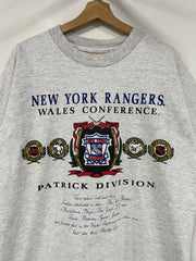 Vintage 90's New York Rangers Crest Nutmeg Tee