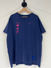 Off White Incompiuto Navy Tee