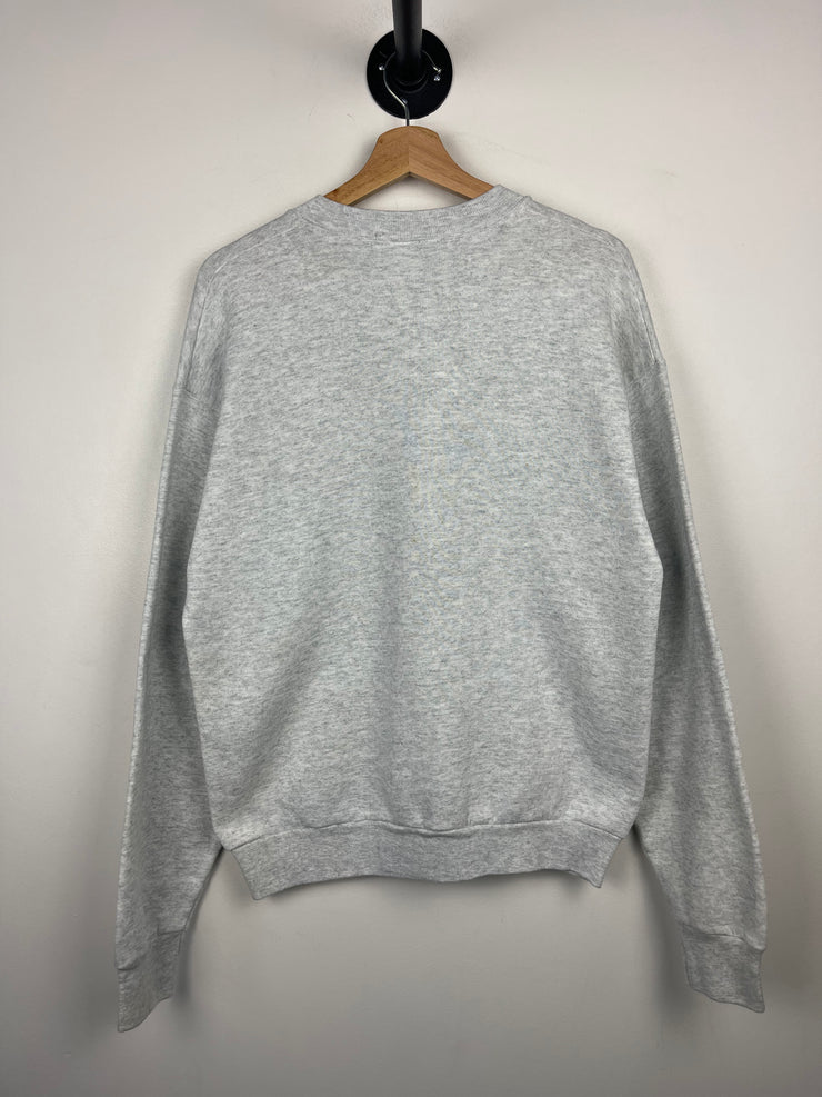 Vintage 90s North Carolina Tar Heels VS Mississippi State Bulldogs Football Grey Crewneck