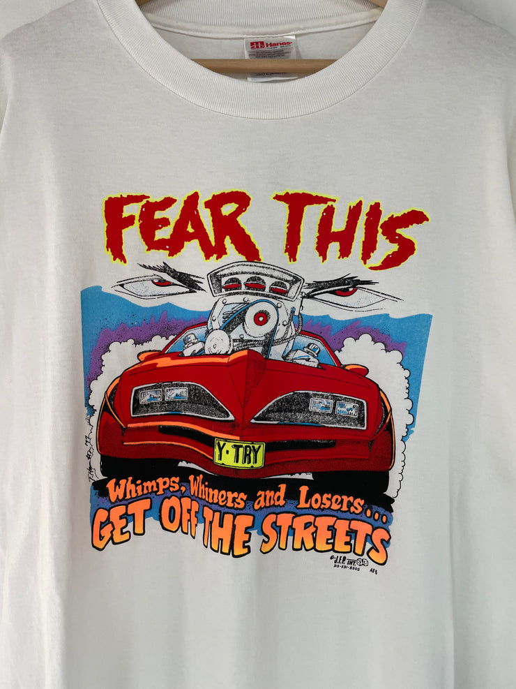 Vintage 1997 Pontiac Firebird Fear This White Tee