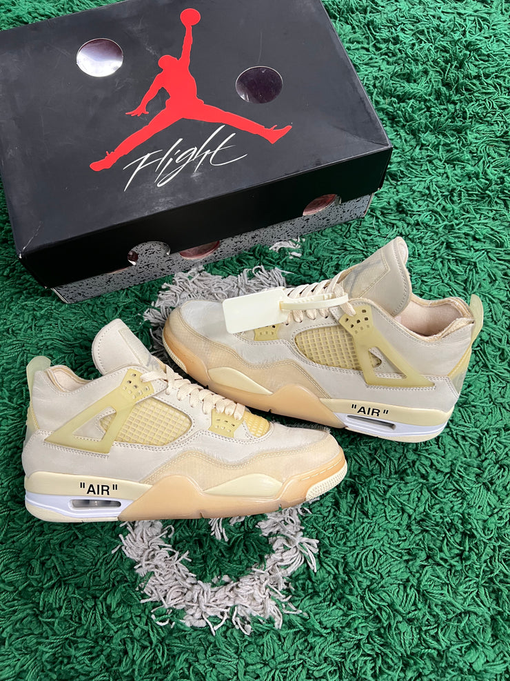 Jordan 4 x Off White Sail