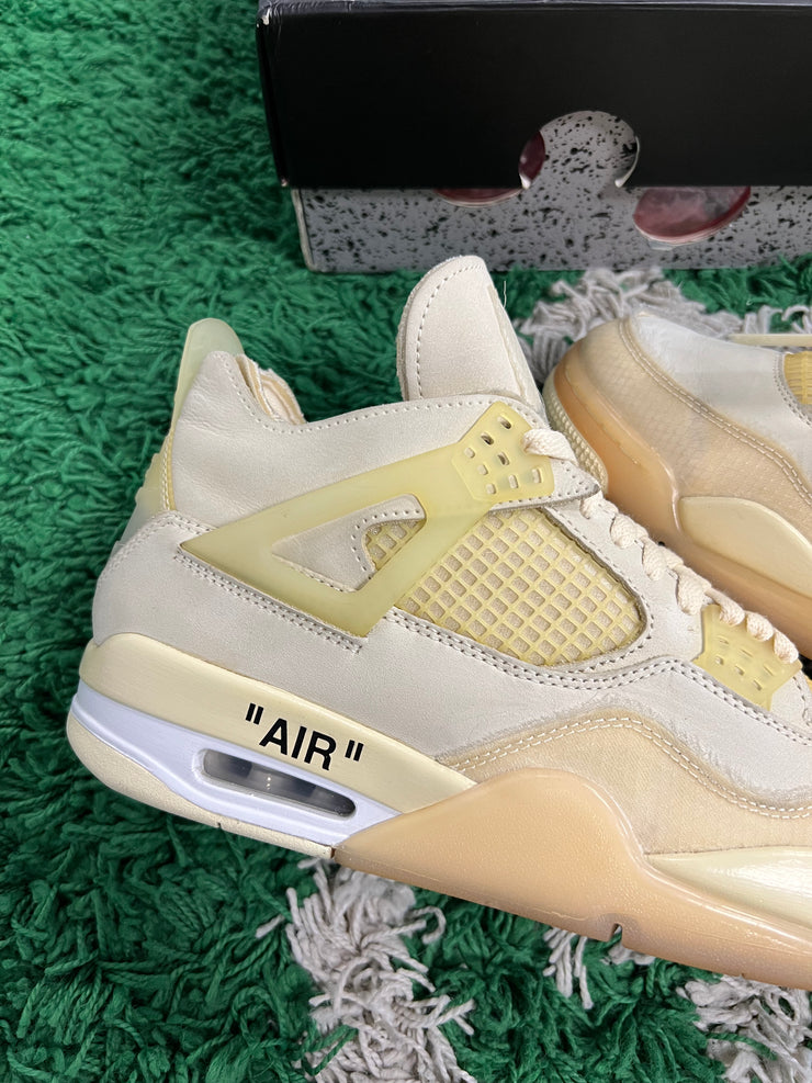 Jordan 4 x Off White Sail