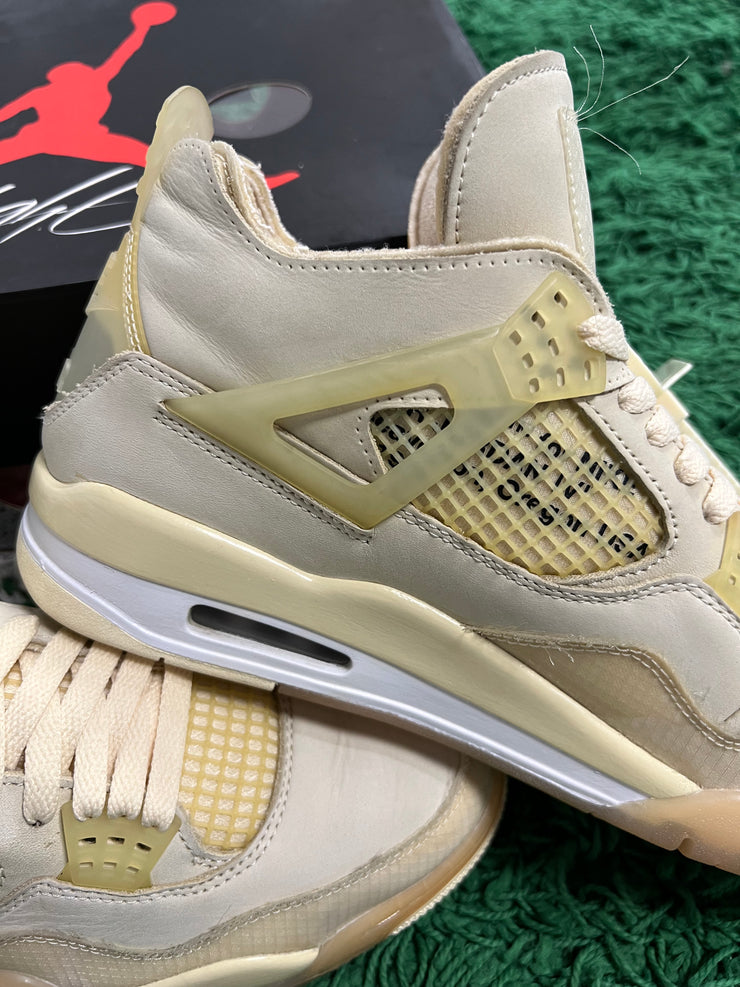 Jordan 4 x Off White Sail